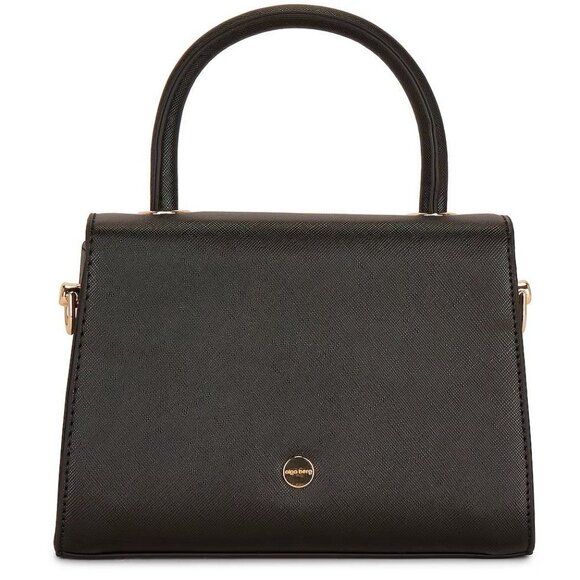 olga berg Sasha Top Handle Bag in Black New Womens Handbag Purse - Picture 2 of 11